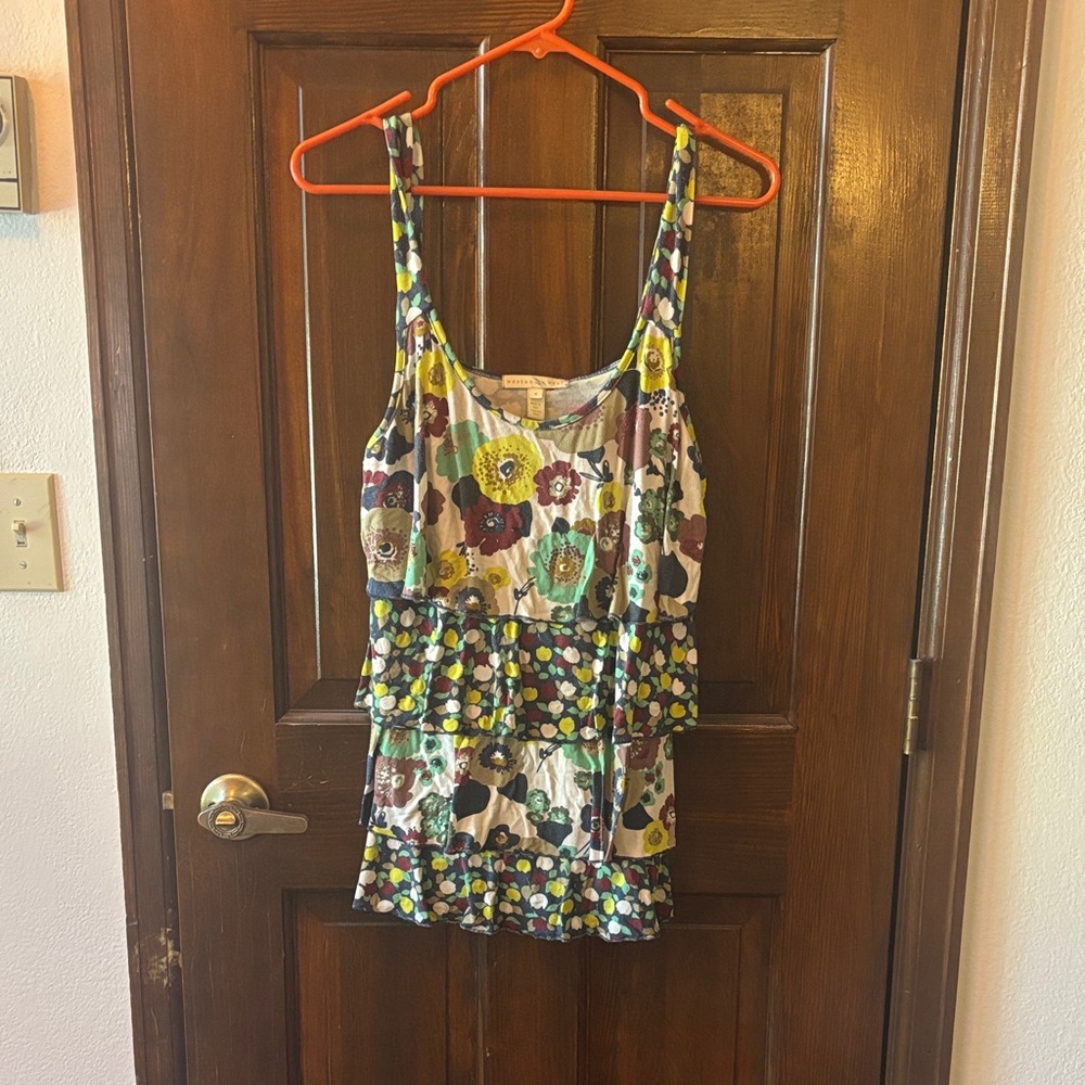Anthropologie Weston Wear Colorful Floral Top